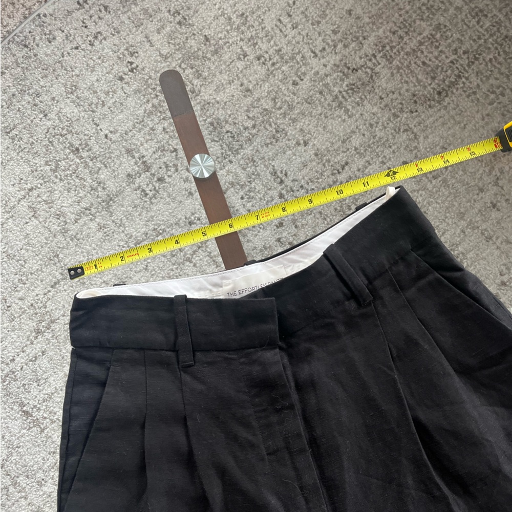 Aritzia Wilfred The Effortless Pant™ Linen Black High-Waisted Wide-leg Size 2 - Picture 10 of 16